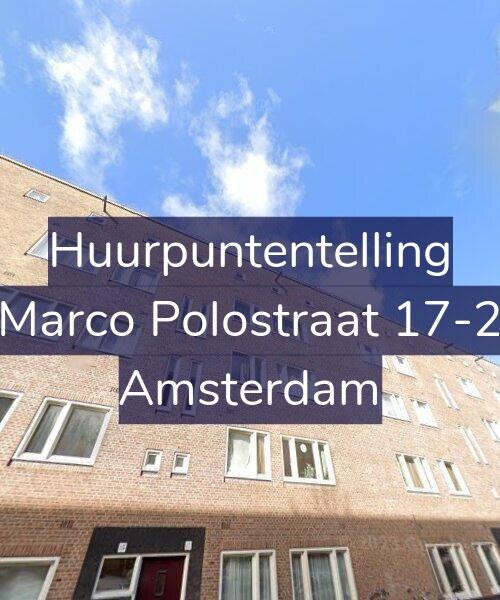 Foto gevel Huurpuntentelling voor Marco Polostraat 17-2, Amsterdam
