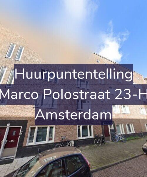Foto gevel Huurpuntentelling voor Marco Polostraat 23-H, Amsterdam