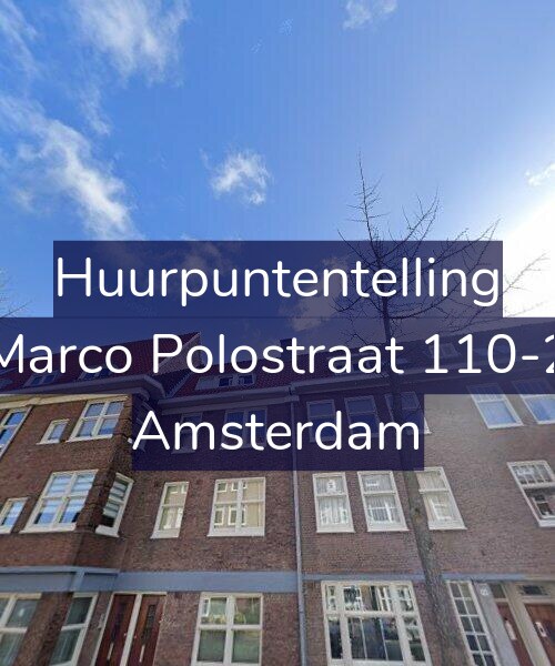 Foto gevel Huurpuntentelling voor Marco Polostraat 110-2, Amsterdam
