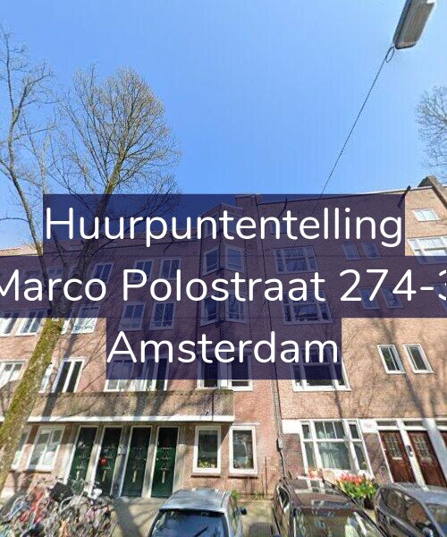 Foto gevel Huurpuntentelling voor Marco Polostraat 274-3, Amsterdam