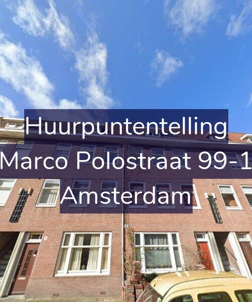 Foto gevel Huurpuntentelling voor Marco Polostraat 99-1, Amsterdam