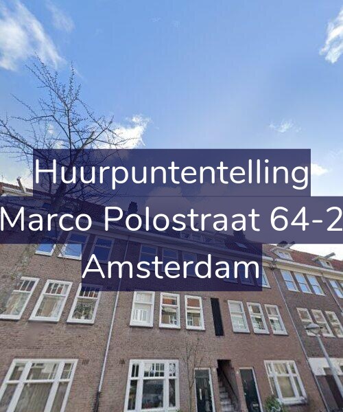 Foto gevel Huurpuntentelling voor Marco Polostraat 64-2, Amsterdam