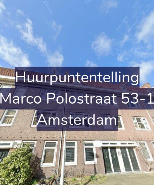 Foto gevel Huurpuntentelling voor Marco Polostraat 53-1, Amsterdam