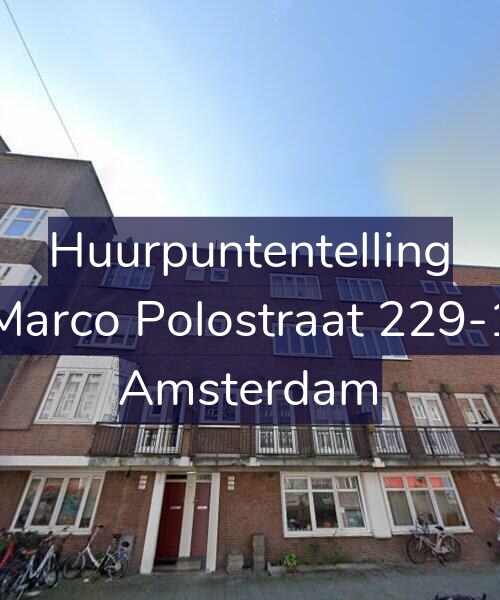 Foto gevel Huurpuntentelling voor Marco Polostraat 229-1, Amsterdam