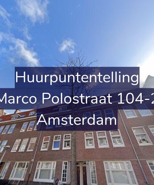 Foto gevel Huurpuntentelling voor Marco Polostraat 104-2, Amsterdam