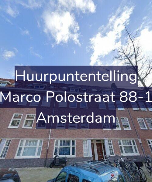 Foto gevel Huurpuntentelling voor Marco Polostraat 88-1, Amsterdam