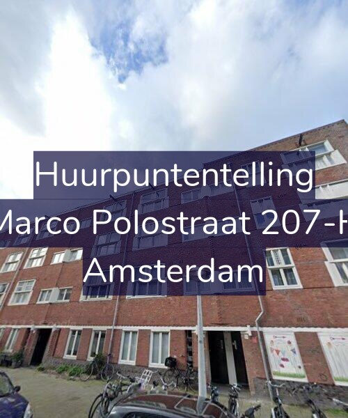 Foto gevel Huurpuntentelling voor Marco Polostraat 207-H, Amsterdam