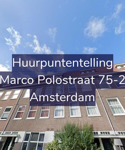 Foto gevel Huurpuntentelling voor Marco Polostraat 75-2, Amsterdam