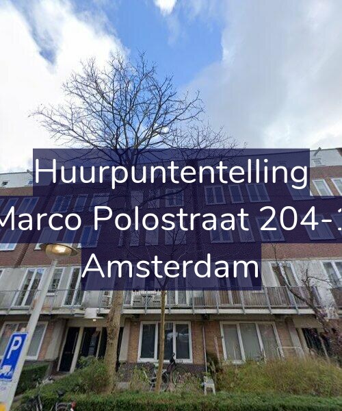 Foto gevel Huurpuntentelling voor Marco Polostraat 204-1, Amsterdam