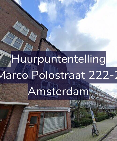 Foto gevel Huurpuntentelling voor Marco Polostraat 222-2, Amsterdam
