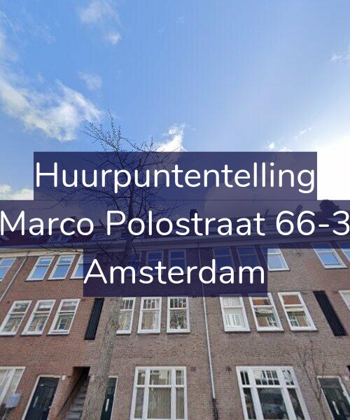 Foto gevel Huurpuntentelling voor Marco Polostraat 66-3, Amsterdam
