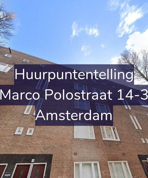 Foto gevel Huurpuntentelling voor Marco Polostraat 14-3, Amsterdam