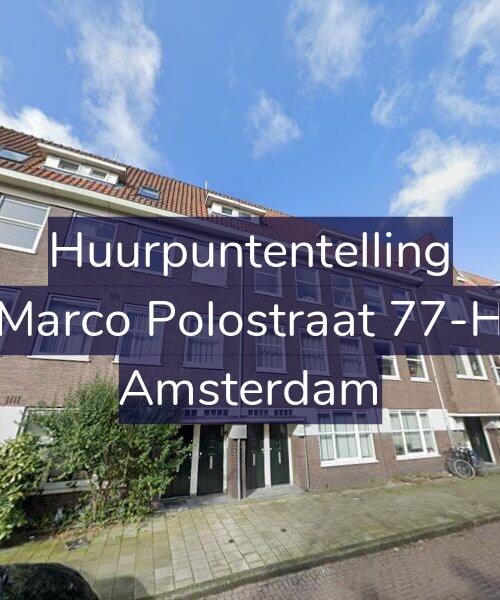 Foto gevel Huurpuntentelling voor Marco Polostraat 77-H, Amsterdam