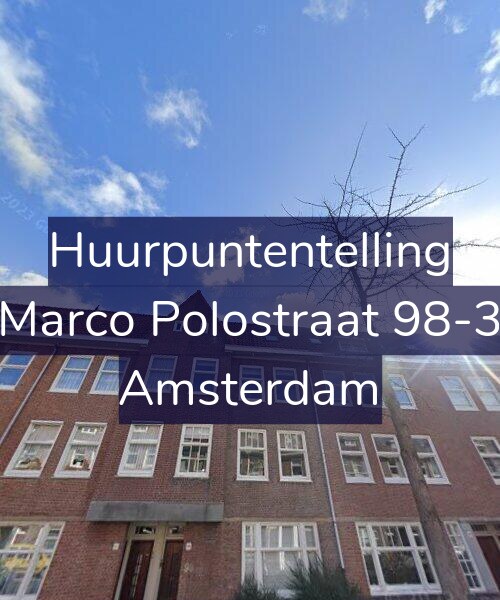 Foto gevel Huurpuntentelling voor Marco Polostraat 98-3, Amsterdam