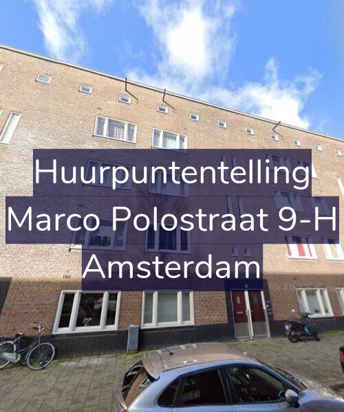 Foto gevel Huurpuntentelling voor Marco Polostraat 9-H, Amsterdam