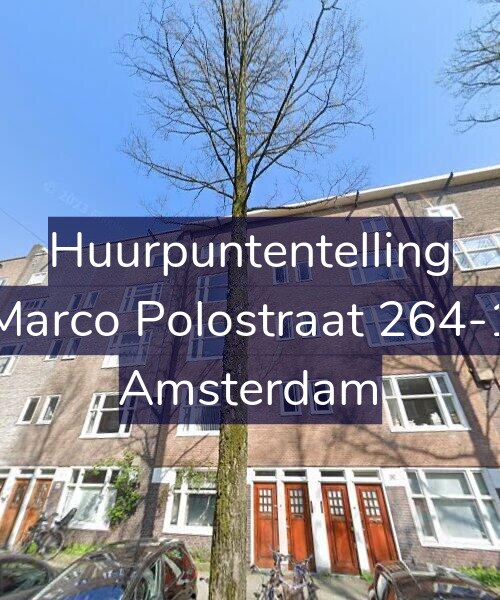 Foto gevel Huurpuntentelling voor Marco Polostraat 264-1, Amsterdam