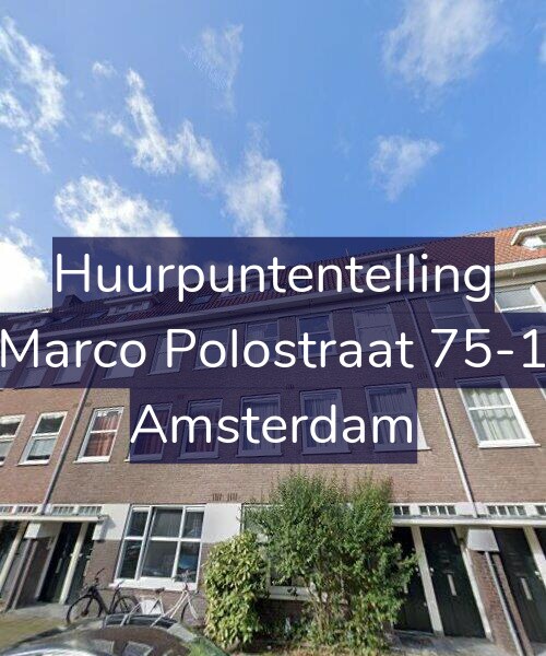 Foto gevel Huurpuntentelling voor Marco Polostraat 75-1, Amsterdam