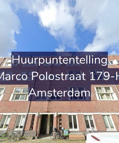 Foto gevel Huurpuntentelling voor Marco Polostraat 179-H, Amsterdam