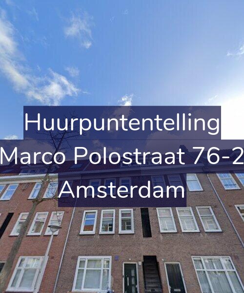 Foto gevel Huurpuntentelling voor Marco Polostraat 76-2, Amsterdam