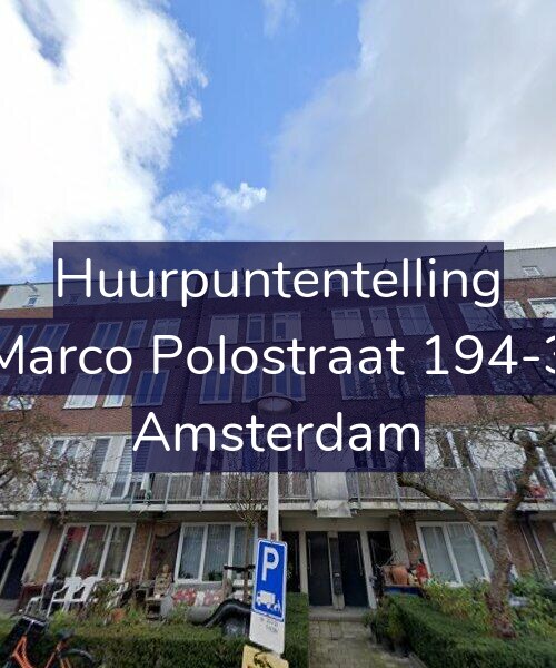 Foto gevel Huurpuntentelling voor Marco Polostraat 194-3, Amsterdam