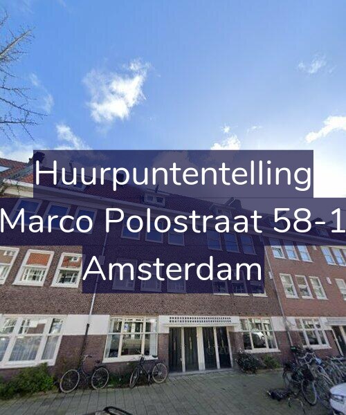 Foto gevel Huurpuntentelling voor Marco Polostraat 58-1, Amsterdam