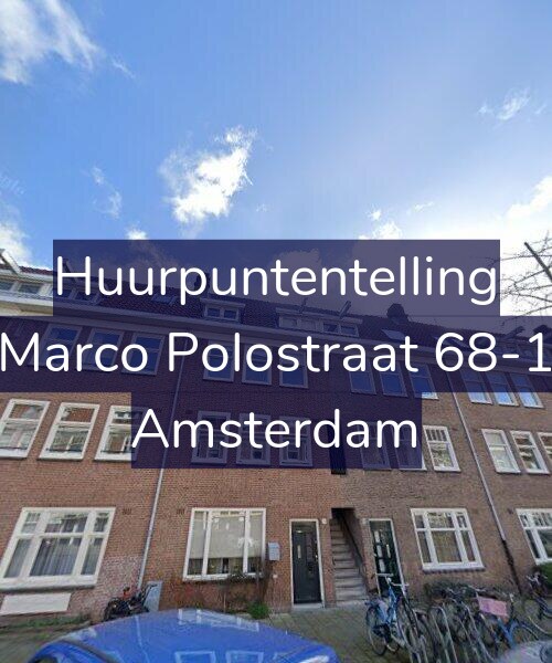 Foto gevel Huurpuntentelling voor Marco Polostraat 68-1, Amsterdam