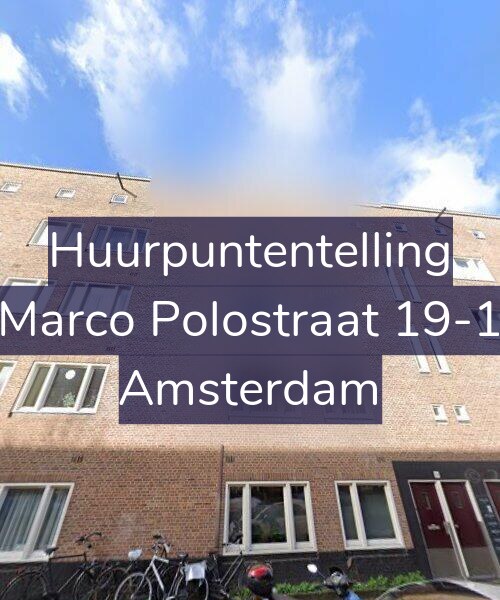 Foto gevel Huurpuntentelling voor Marco Polostraat 19-1, Amsterdam