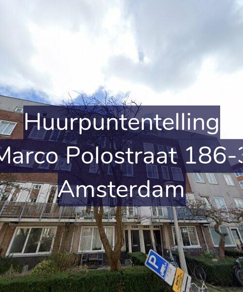 Foto gevel Huurpuntentelling voor Marco Polostraat 186-3, Amsterdam
