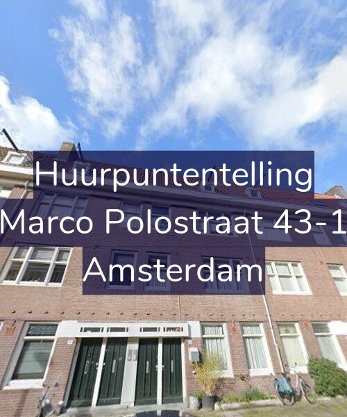 Foto gevel Huurpuntentelling voor Marco Polostraat 43-1, Amsterdam