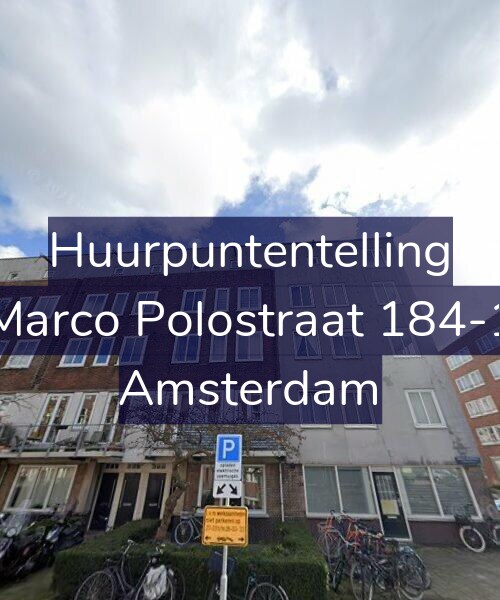 Foto gevel Huurpuntentelling voor Marco Polostraat 184-1, Amsterdam