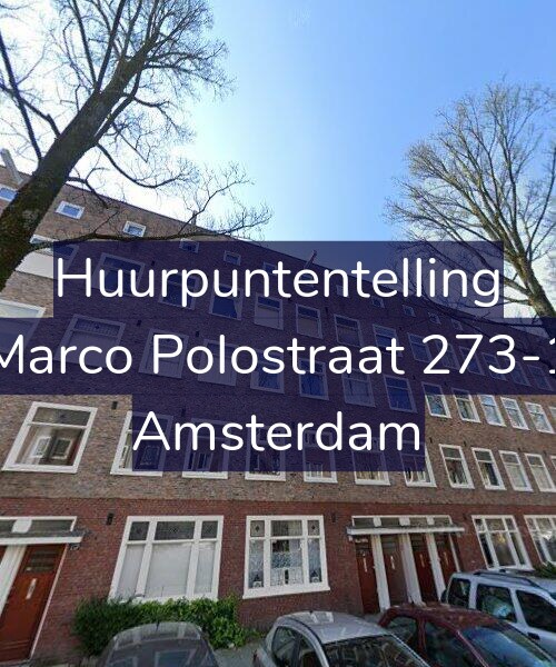 Foto gevel Huurpuntentelling voor Marco Polostraat 273-1, Amsterdam