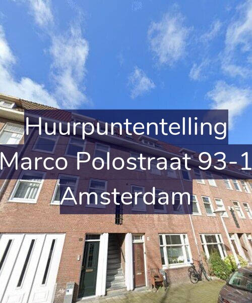 Foto gevel Huurpuntentelling voor Marco Polostraat 93-1, Amsterdam