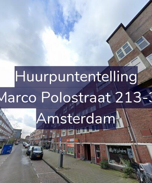 Foto gevel Huurpuntentelling voor Marco Polostraat 213-3, Amsterdam