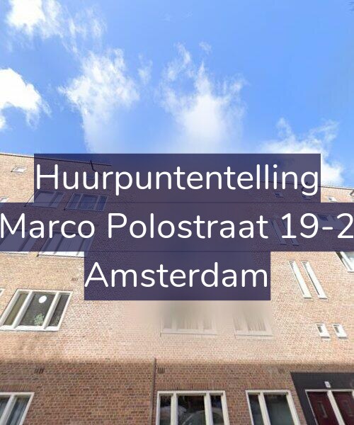 Foto gevel Huurpuntentelling voor Marco Polostraat 19-2, Amsterdam