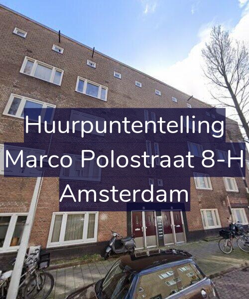 Foto gevel Huurpuntentelling voor Marco Polostraat 8-H, Amsterdam