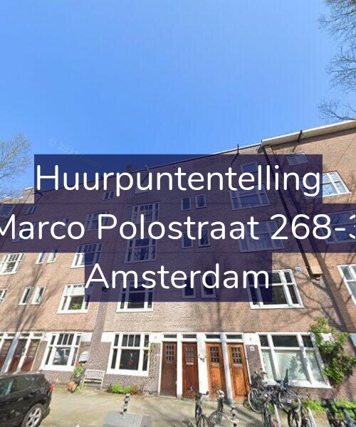Foto gevel Huurpuntentelling voor Marco Polostraat 268-3, Amsterdam