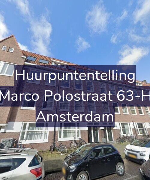 Foto gevel Huurpuntentelling voor Marco Polostraat 63-H, Amsterdam