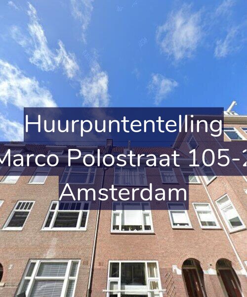 Foto gevel Huurpuntentelling voor Marco Polostraat 105-2, Amsterdam