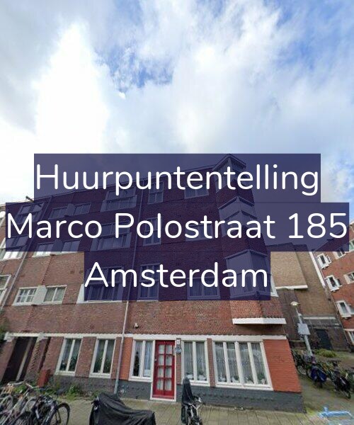 Foto gevel Huurpuntentelling voor Marco Polostraat 185, Amsterdam