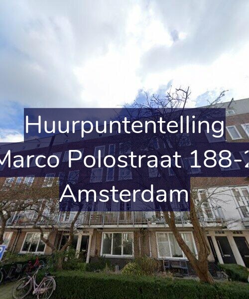 Foto gevel Huurpuntentelling voor Marco Polostraat 188-2, Amsterdam