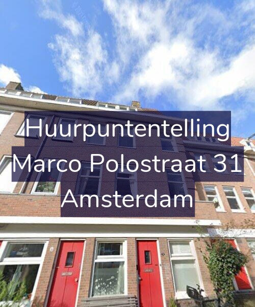 Foto gevel Huurpuntentelling voor Marco Polostraat 31, Amsterdam