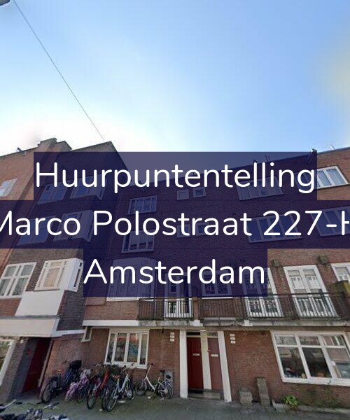 Foto gevel Huurpuntentelling voor Marco Polostraat 227-H, Amsterdam
