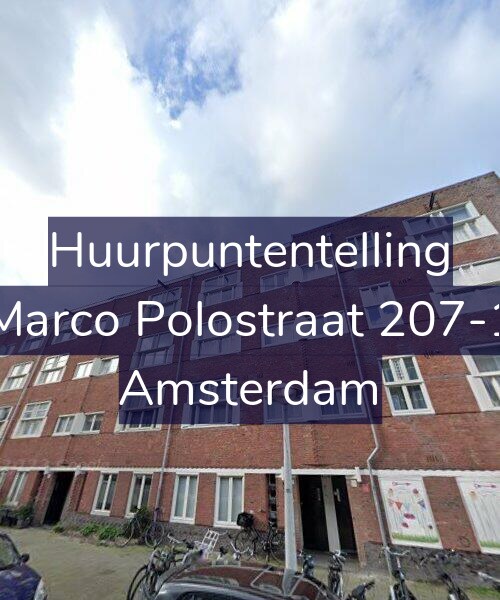 Foto gevel Huurpuntentelling voor Marco Polostraat 207-1, Amsterdam