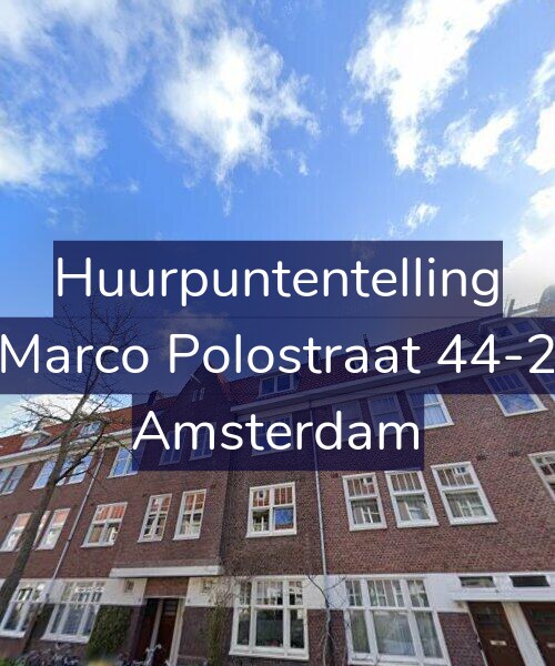 Foto gevel Huurpuntentelling voor Marco Polostraat 44-2, Amsterdam