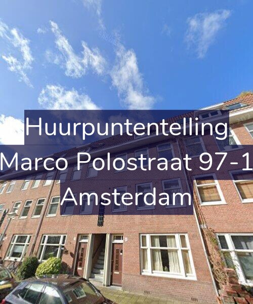 Foto gevel Huurpuntentelling voor Marco Polostraat 97-1, Amsterdam