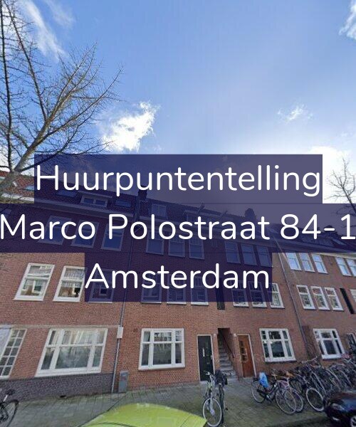 Foto gevel Huurpuntentelling voor Marco Polostraat 84-1, Amsterdam