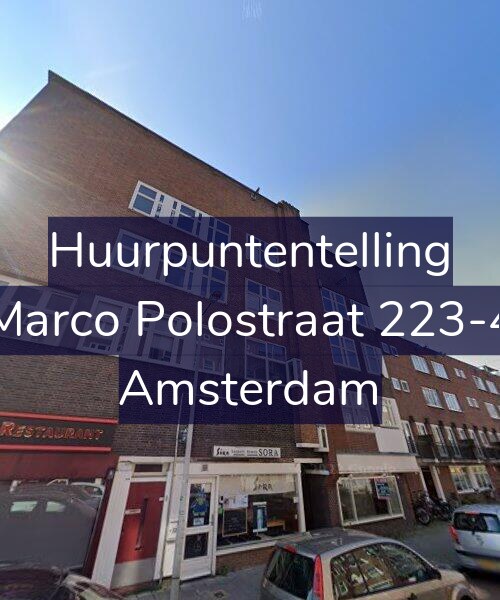 Foto gevel Huurpuntentelling voor Marco Polostraat 223-4, Amsterdam