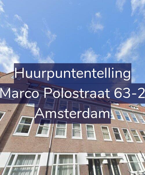Foto gevel Huurpuntentelling voor Marco Polostraat 63-2, Amsterdam