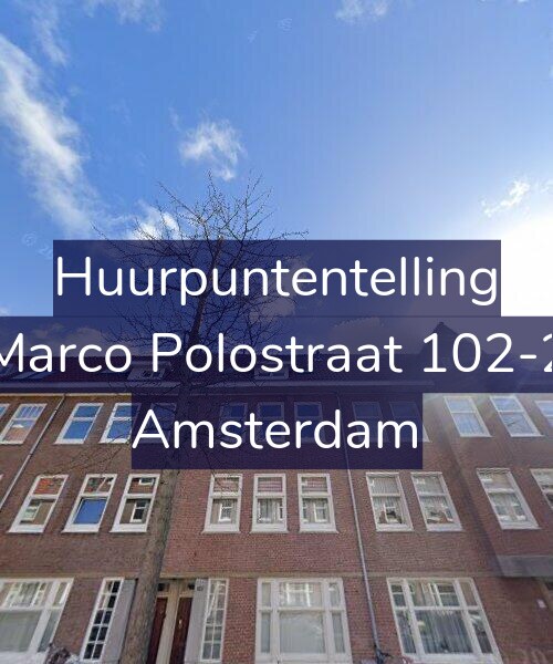 Foto gevel Huurpuntentelling voor Marco Polostraat 102-2, Amsterdam