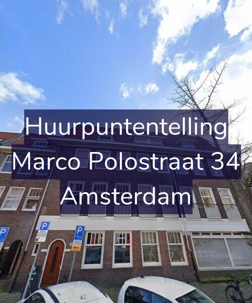 Foto gevel Huurpuntentelling voor Marco Polostraat 34, Amsterdam